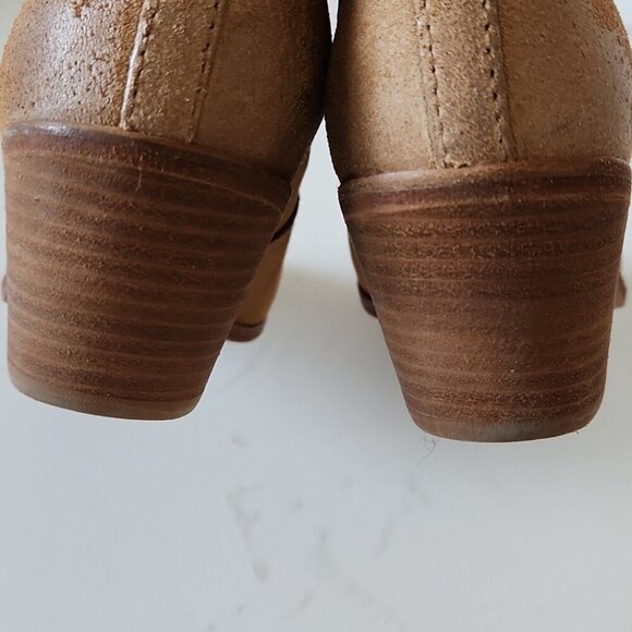 TORY BURCH | suede leather heeled boots size 5M - Picture 6 of 7